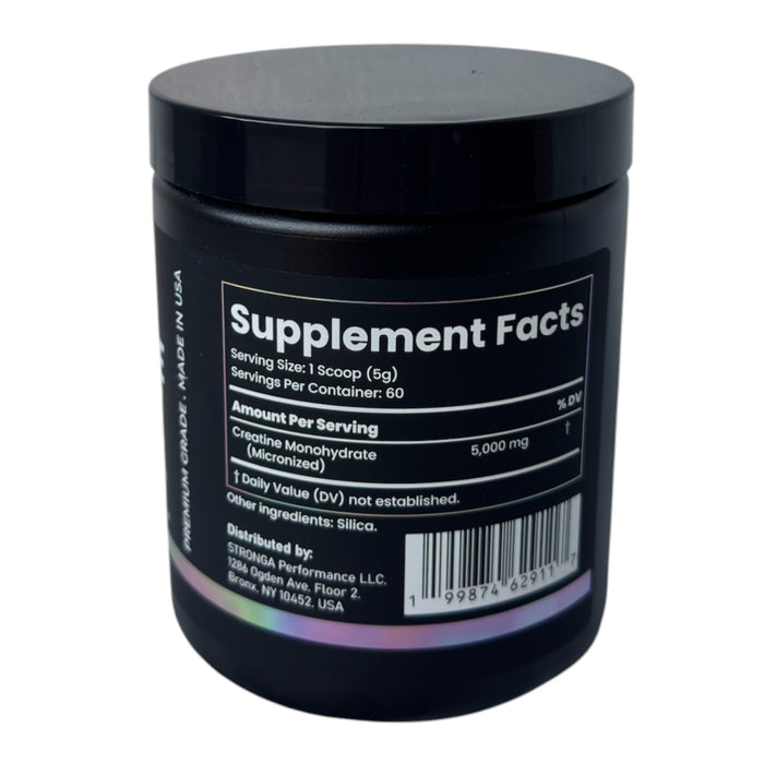 Foto real de Supplement Facts de STRONGA